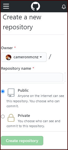 How to create a GitHub repository example