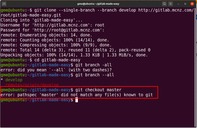 git shallow clone branch