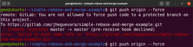 GitLab rebase master