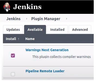Jenkins Warning Plugin