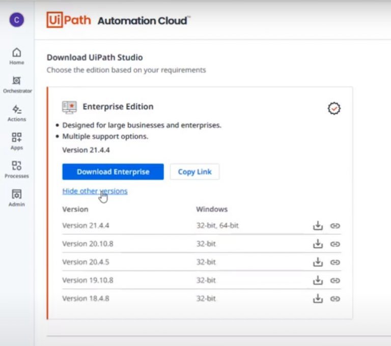 how-to-download-an-older-specific-version-of-uipath-studio
