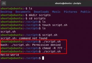 How chmod numbers work explained by example