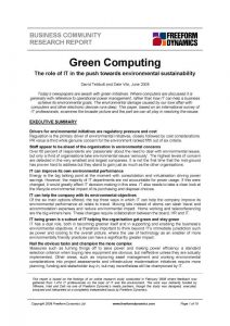 Green computing