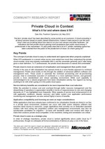 Private Cloud in Context